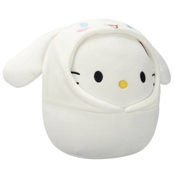 NWT Squishmallows 8” Hello Kitty Cinnamoroll Hoodie Costume White limited editio - Picture 6 of 9